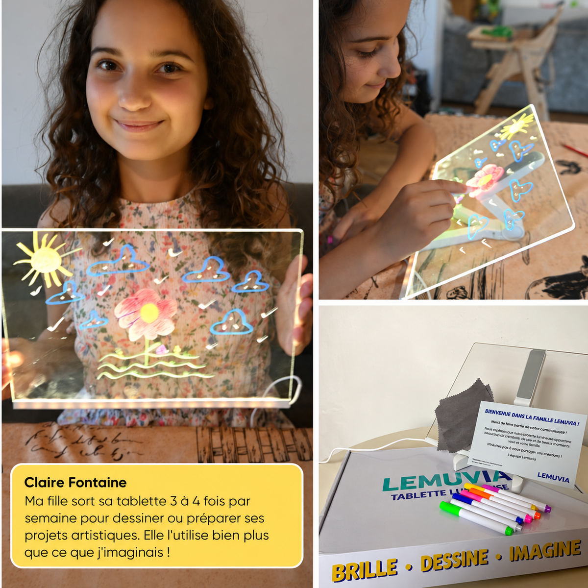 Tablette lumineuse Lemuvia